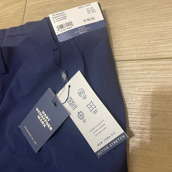 Men's Navy Dress Pants - Picture 2 of 4